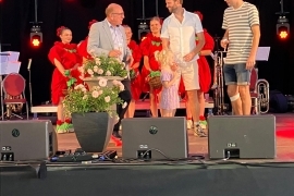 CHRISTENING OF THE NEW ROSE AT THE ROSE FESTIVAL IN LOTTUM