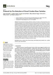 Protocol for Pre-Selection of Dwarf Garden Rose Varieties